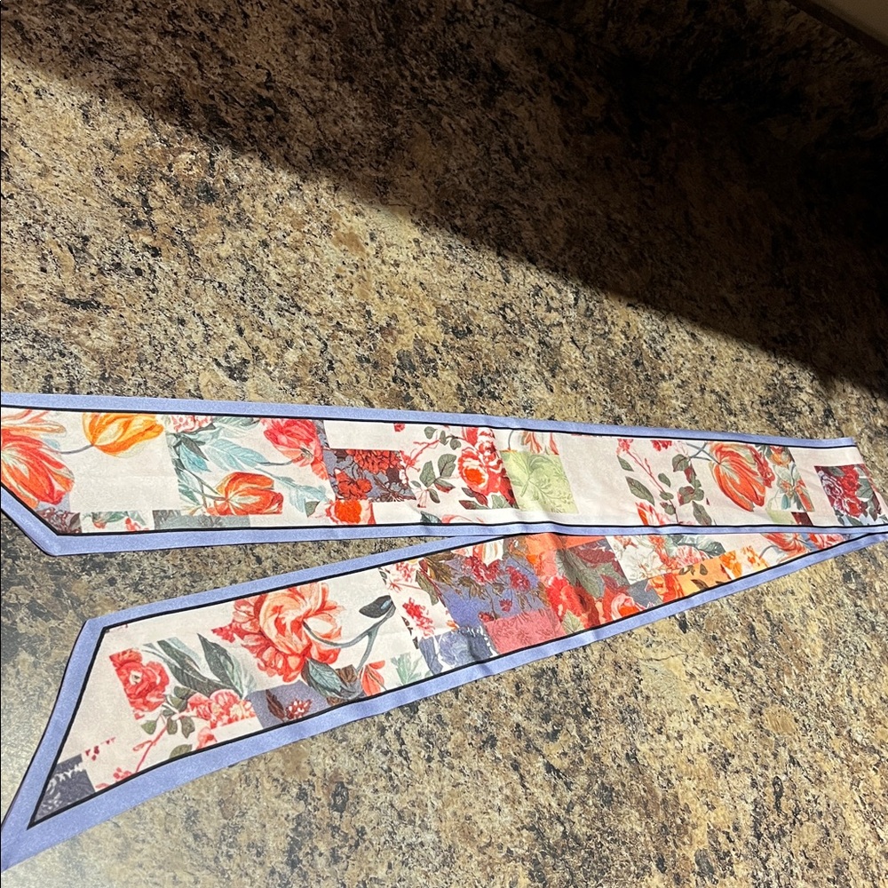Anthropologie LyreBird Printed Skinny Scarf - Picture 5 of 7